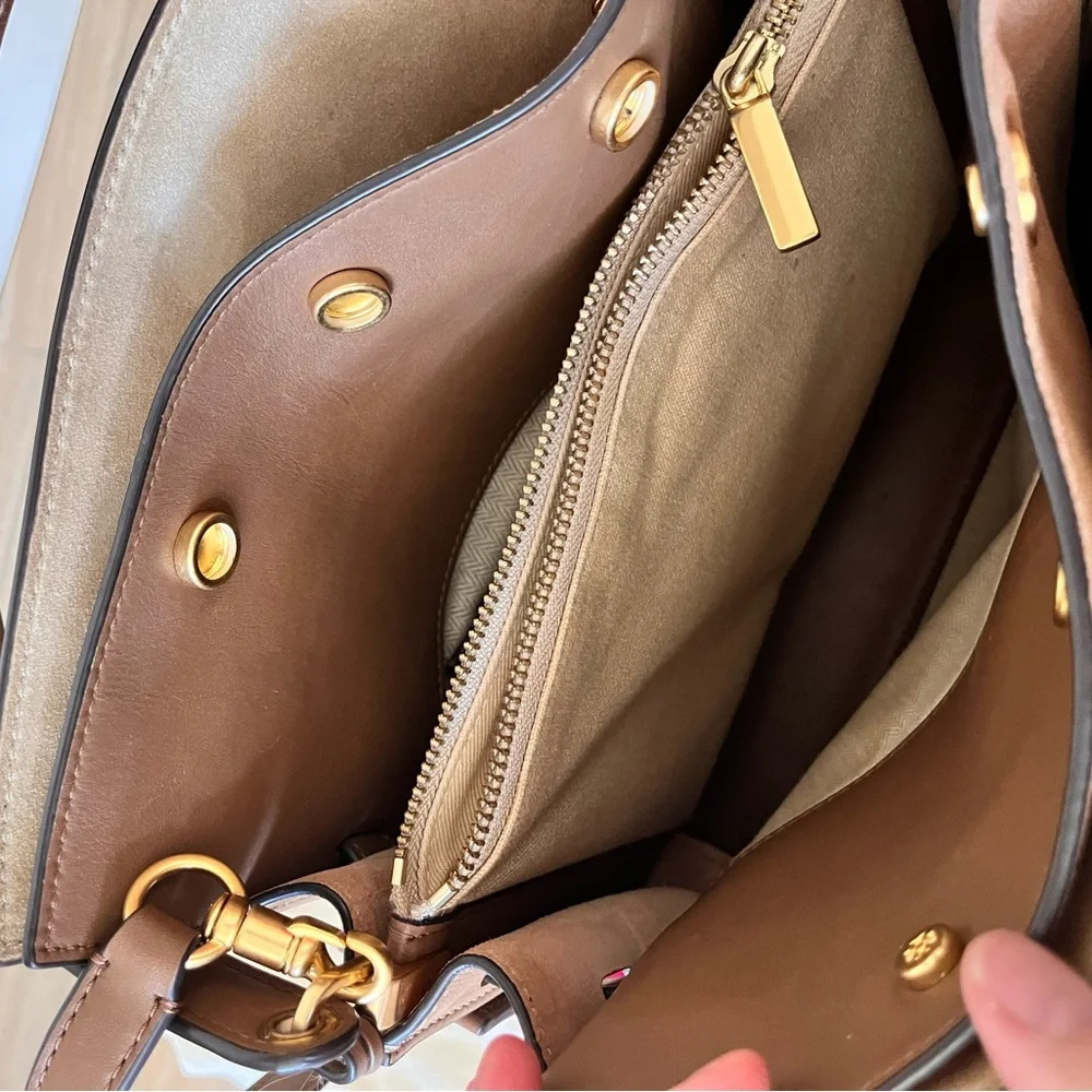 Tory Burch Lee Radziwill Small double bag in Tiramisu - Picture 6 of 12
